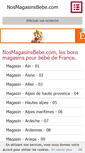 Mobile Screenshot of nosmagasinsbebe.com