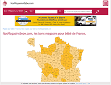 Tablet Screenshot of nosmagasinsbebe.com